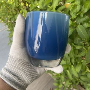 GLASSYBABY Peter Pan Candle Holder Votive Blue Pre-Triskelion with Sticker